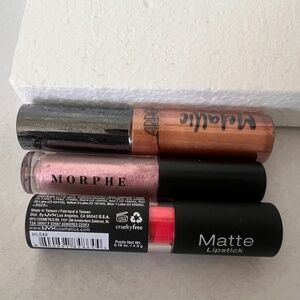 Lip Bundle- Lip Metallic , Lip Topper, NYX Lipstick